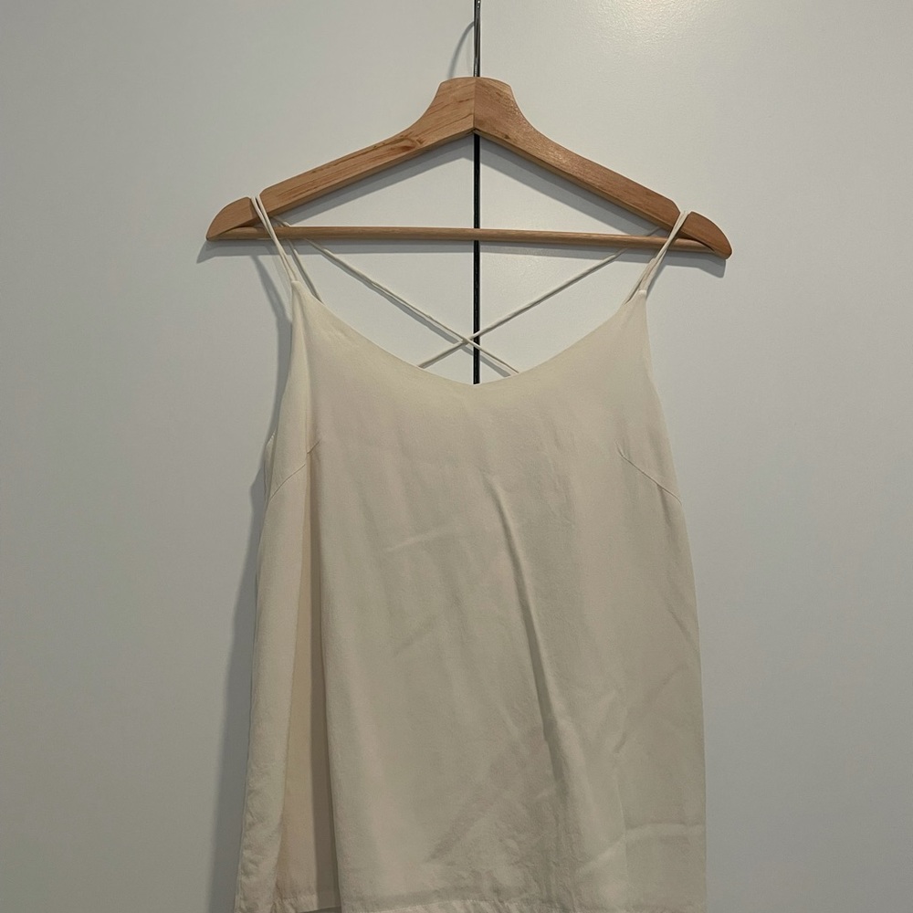 100% silk tank top